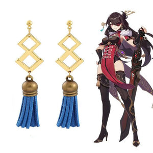 Genshin Impact Beidou Cosplay Boots Shoes Wigs Cosplay Anime Game Bei Dou Earrings Genshin Party Carnival Costume For Women