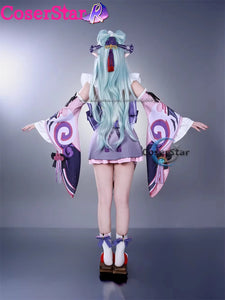CoserStar-R Game GenshinImpact Mizuki Yumemizuki Cosplay Costume Yumemizuki Mizuki Cosplay Dress Comic Animation Party Wig Shoes