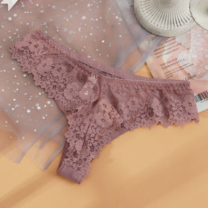 G-String Women&#39;s Panties Seamless Perspective Underwear Women See-Through Thong Underpants Girls Intimates Lingerie M-XXL