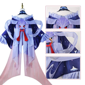 Genshin Impact Cosplay Sangonomiya Kokomi Game Cosplay Costumes Wig Shoes Hat Anime Suits Halloween Party Disfraz Mujer Women