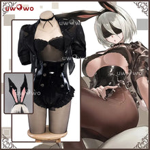 Load image into Gallery viewer, In Stock UWOWO Nier: Automata 2B Bunny Suit Cosplay YoRHa No. 2 Type B Cosplay Coat with Bodysuit Halloween Costumes Costume
