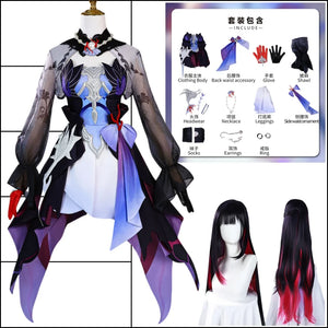 Hysilens Cosplay Anime Game Honkai: Star Rail Costume Wig Halloween Party Suit