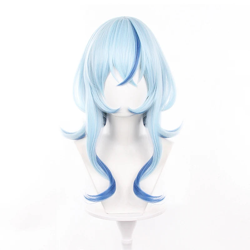 UWOWO Shorekeeper Wig Game Wuthering Waves WuWa Shorekeeper WuWa Cosplay Wig Long Hair Blue Hair Halloween Wig