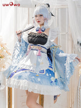 Load image into Gallery viewer, LAST BATCH UWOWO Ayaka Cosplay Maid Costume Genshin Impact Cosplay Maid Dress Maid Ver. Kamisato Ayaka Women Halloween Costumes
