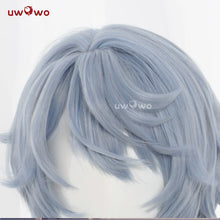 Load image into Gallery viewer, UWOWO Sunday Wig Game Honkai: Star Rail Sunday Cosplay Wig Long hair Grey blue 48cm Wig
