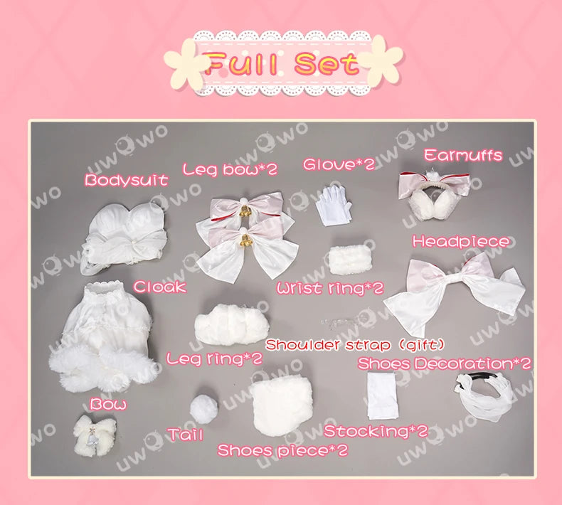 IN STOCK UWOWO Mikku Cosplay Sweets Series White Cake Layers Christmas Cosplay Halloween Costume Role Play Outfit