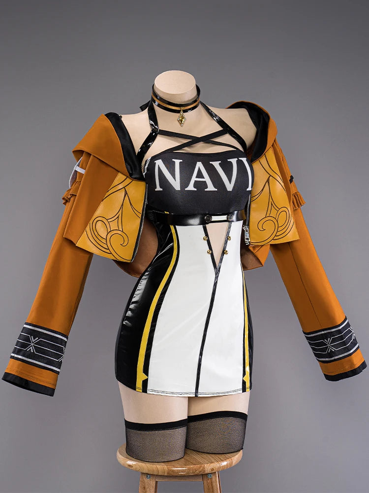 LAST BATCH UWOWO Genshin Impact Exclusive Fanart Racing Navia Casual Outfit Cosplay Costume  Halloween Costumes