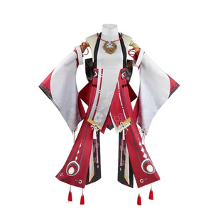 Game Impact Cosplay Yae Miko Cosplay Costumes Yae Miko Cosplay Wig Uniform Anime Chinese Style Halloween Costumes for Women