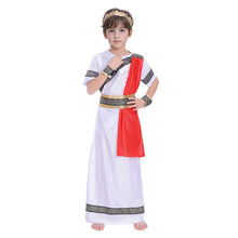 Load image into Gallery viewer, Medieval Cosplay Costume for Kids, Ancient Roman Boy, Greek Emperor Caesar, Historical Outfit for Book Week Day, Halloween Party
