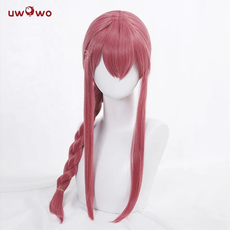 IN STOCK UWOWO Makimaa Cosplay Wig Anime Cosplay Long Braided Synthetic Hair Halloween Party Role Play Wigs