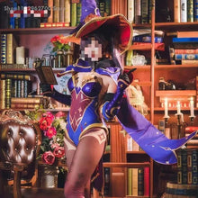 Load image into Gallery viewer, Game Genshin Impact Mona Anime Cosplay Costumes Halloween Costume for Women Ganyu Cosplay Feminino Uniform Suit Wig Clothing
