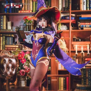 Game Genshin Impact Mona Anime Cosplay Costumes Halloween Costume for Women Ganyu Cosplay Feminino Uniform Suit Wig Clothing