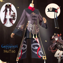 Load image into Gallery viewer, CN Costume Uniform Wig Cosplay Anime Game Genshin Impact Hutao Cosplay Hu Tao Chinese Style Halloween Costumes For Women

