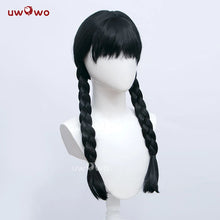 Load image into Gallery viewer, IN STOCK UWOWO Wednesday Halloween Wig Addams Cosplay Wig Women Long Braided Hair
