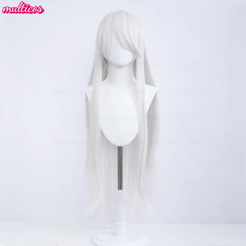 High Quality Anime 100Cm Long Staight Cosplay Wig Black White Red Pink Brown Gold Blue Blonde Purple Heat Resistant Hair Wigs