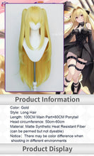Load image into Gallery viewer, UWOWO Game Azurr Lanee x To Lovee Ruu Golden Darkness Cosplay Wig Long Yellow Hair Halloween Wig
