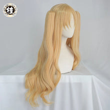 Load image into Gallery viewer, UWOWO Ereshkigall Cosplay Wig Anime Blonde Cosplay Hair Ponytail 80cm Long Gold Halloween Cosplay Wigs Party

