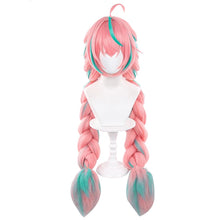 Load image into Gallery viewer, UWOWO Varesa Wig Game Genshin Impact Varesa Cosplay Wig With Ponytail Long Pink and Green Hair
