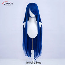 Load image into Gallery viewer, 73 Colors 100cm Long Straight Cosplay Wig Anime Compatible Universal Omopinenet Heat Resistant Synthetic Hair Wigs + Wig Cap
