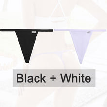 Load image into Gallery viewer, 2PCS/Set Cotton Panties Sexy G-String Women&#39;s Underwear T-Back Lingerie for Female Panties Underpants Briefs Thong Intimates
