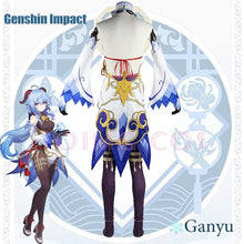 Load image into Gallery viewer, Genshin Impact Ganyu Cosplay Costume Adult Carnival Uniform  Anime Halloween Party Costumes Masquerade Women Game
