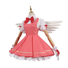 Load image into Gallery viewer, Anime Cardcaptor Sakura Card Captor Cosplay Kinomoto Sakura Cosplay Costume Wig Pink Lolita Dress Halloween Fancy Cos Party Suit
