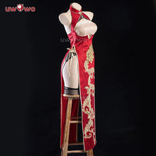 Load image into Gallery viewer, IN STOCK UWOWO Taihouu Cosplay Game Azurr Lanee Taihouu Phoenix's Spring Song Cosplay Costume Qipao with shawl Halloween Costume
