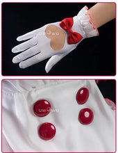 Load image into Gallery viewer, IN STOCK UWOWO Game Arknights Goldenglow Susie Party in the Garden Cosplay Costume with Bow Maid dress Pink Halloween costume
