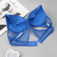 Load image into Gallery viewer, New 2020 sexy 3/4 cup back closure lace women bra set thong hollow out  underwear  intimante  lingerie
