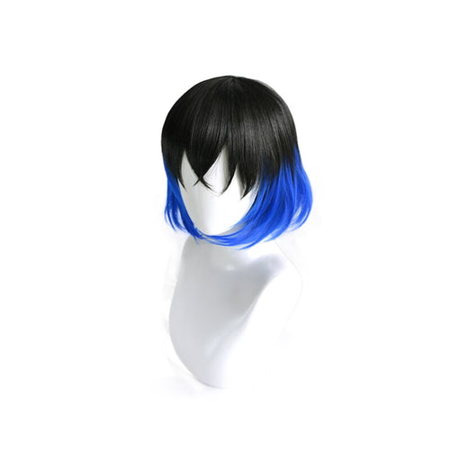 Anime Demon Slayer Kimetsu no Yaiba Hashibira Inosuke Short Wig Cosplay Costume Heat Resistant Synthetic Hair Men Women Wigs - CosCouture