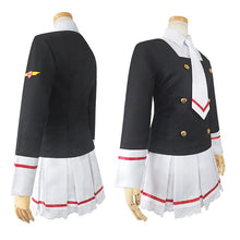 Load image into Gallery viewer, Anime Kinomoto Sakura Cosplay Costume Card Captor JK Uniforms Suit Girl&#39;s Sailor Suit Cerberus Doll and Sakura Wig+Free Wig Cap - CosCouture
