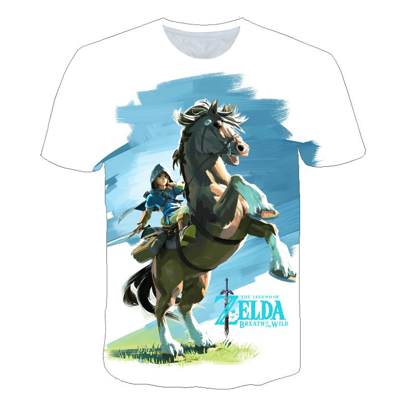 T Shirt Breath of The Wild Link Champion Zelda Children T-shirt for Boys and Girls Toddler Short-Sleeved Tee99 - CosCouture