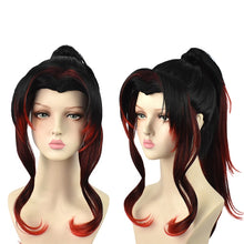 Load image into Gallery viewer, Demon Slayer Kimetsu no Yaiba Kokushibou Michikatsu Tsugikuni Yoriichi Ponytail Wig Cosplay Costume Heat Resistant Hair Wigs - CosCouture
