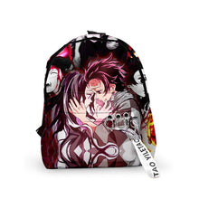 Load image into Gallery viewer, Demon Slayer Kimetsu no Yaiba Backpack Canvas Bag Kamado Tanjirou School Bags Girl Tomioka Giyuu Nezuko Notebook Bag Cosplay - CosCouture
