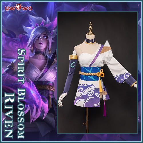 UWOWO Riven LOL Cosplay Costume Spirit Blossom Riven League of Legends Cosplay Costumes Hot Halloween Game Costume Full Set - CosCouture
