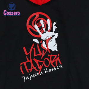 New Anime Jujutsu Kaisen Pullover Coat Men Women Casual Hoodie Jacket Cosplay Black Streetwear Harajuku Yuji Itadori Sweatshirts - CosCouture