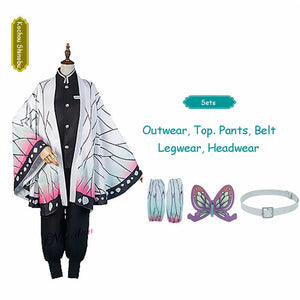 Anime Kimetsu no Yaiba Cosplay Costume Demon Slayer Agatsuma Zenitsu Cosplay Clothing Kimono Halloween Costume For Adult Men - CosCouture