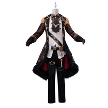 Load image into Gallery viewer, Pre-sale Game Genshin Impact Diluc The Dark Side of Dawn Cosplay Costume Darknight Hero Handsome Nobiliary Uniform - CosCouture
