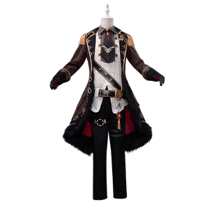 Pre-sale Game Genshin Impact Diluc The Dark Side of Dawn Cosplay Costume Darknight Hero Handsome Nobiliary Uniform - CosCouture