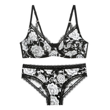 Load image into Gallery viewer, DaiNaFang Womens Push Up Underwear Sexy BCDE Cup Plus Size Lingerie Lace Print Embroidery Panties Bra Sets For Lady
