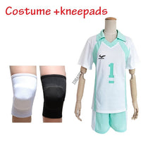 Load image into Gallery viewer, Haikyuu Kageyama Tobio Aoba Johsai Koushi Sugawara Oikawa Tooru Cosplay Costume kneepads Uniform High School Volleyball full set - CosCouture
