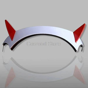 Cosroad Anime DARLING in the FRANXX 02 Zero Two Cosplay Wigs+Headwear Zero Two  02 Pink Long Straight Hair + Hair Clip - CosCouture