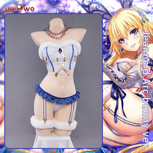 Load image into Gallery viewer, Pre-Sale UWOWO Exclusive authorization x sakiyamama: Fate/GrandOrder FGO Jeanne d&#39;Arc Bunny Girl Ver. Cosplay Costume - CosCouture
