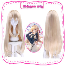 Load image into Gallery viewer, Ebingoo Violet Evergarden Cosplay Wig Natural Blonde Synthetic Wig With Bangs Long Straight Anime Wig for Women Costume Party - CosCouture

