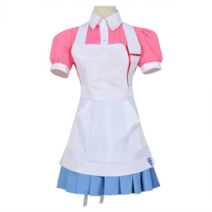 New Dangan Ronpa 2 Mikan Tsumiki Cosplay Costume Danganronpa Wig Suit Top skirt - CosCouture