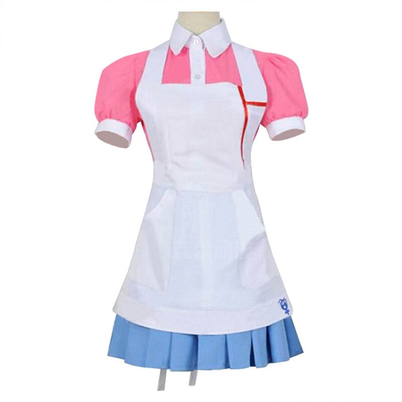New Dangan Ronpa 2 Mikan Tsumiki Cosplay Costume Danganronpa Wig Suit Top skirt - CosCouture
