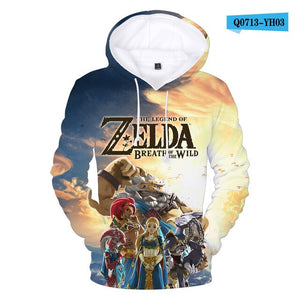 The Legend of Zelda 3D Printed Hoodie Sweatshirt Boys Girls Casual Outerwear Jacket Coat Teen Clothes - CosCouture