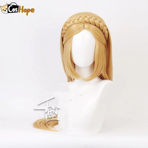 Princess Zelda Wig The Legend of Zelda Cosplay Women Golden Braided Wigs - CosCouture