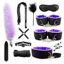 Load image into Gallery viewer, Leather BDSM Kit Bondage Set Adult Toys Sex Games Handcuffs Whip sm Sex Toy Kits Exotic Accessories Erotic Sex Toys for Couples
