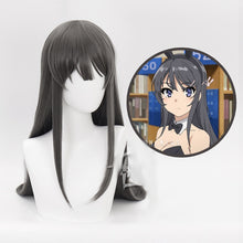 Load image into Gallery viewer, Anime Sakurajima Mai Cosplay Costume Rascal Does Not Dream of Bunny Girl Senpai Mai Cosplay Wig and Bunny Ears Headwear - CosCouture
